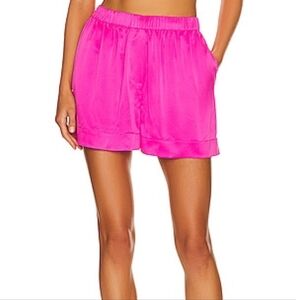 Lunya Hot Pink Silk Womens Shorts